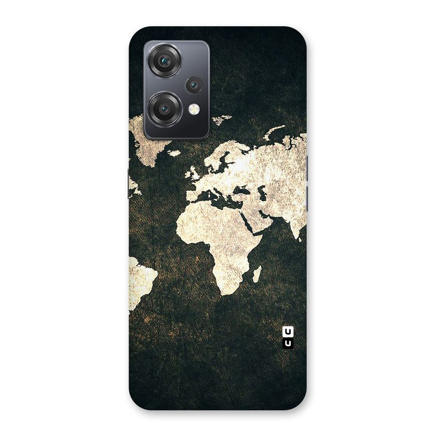 Green Gold Map Design Back Case for OnePlus Nord CE 2 Lite 5G