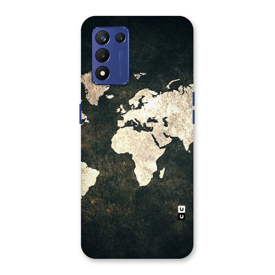Green Gold Map Design Back Case for Realme 9 5G Speed