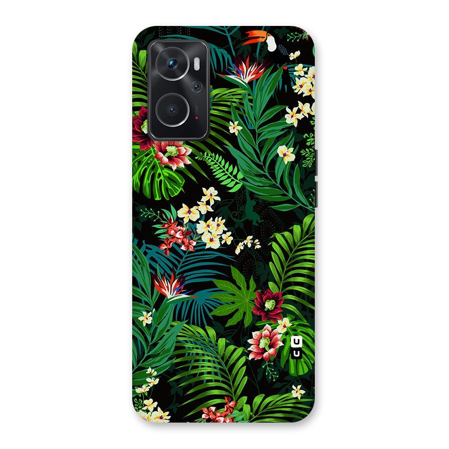 Green Leaf Design Back Case for Oppo K10 4G