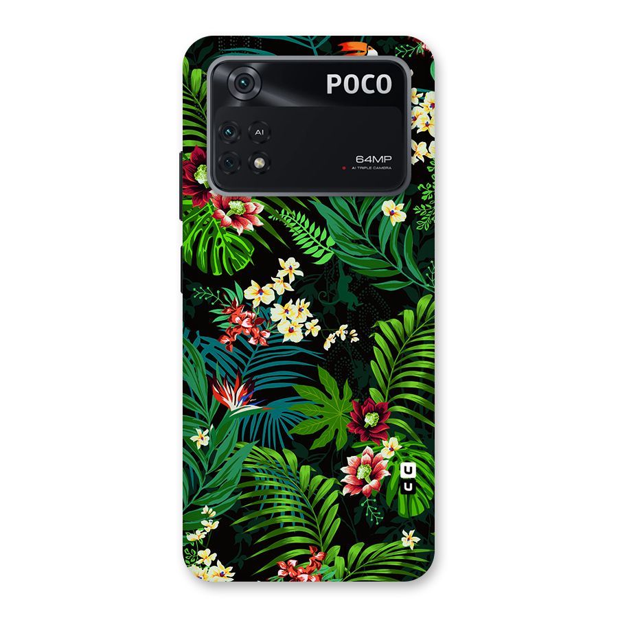 Green Leaf Design Back Case for Poco M4 Pro 4G
