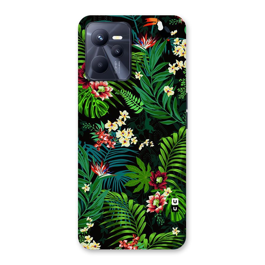 Green Leaf Design Back Case for Realme C35