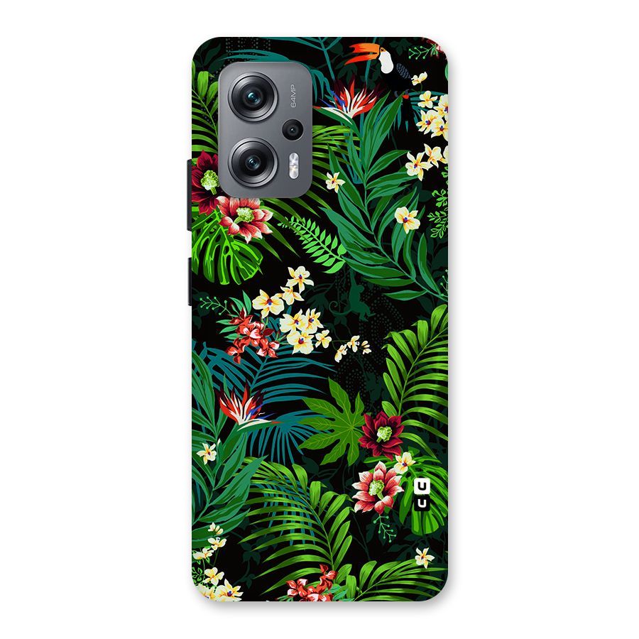 Green Leaf Design Back Case for Redmi K50i