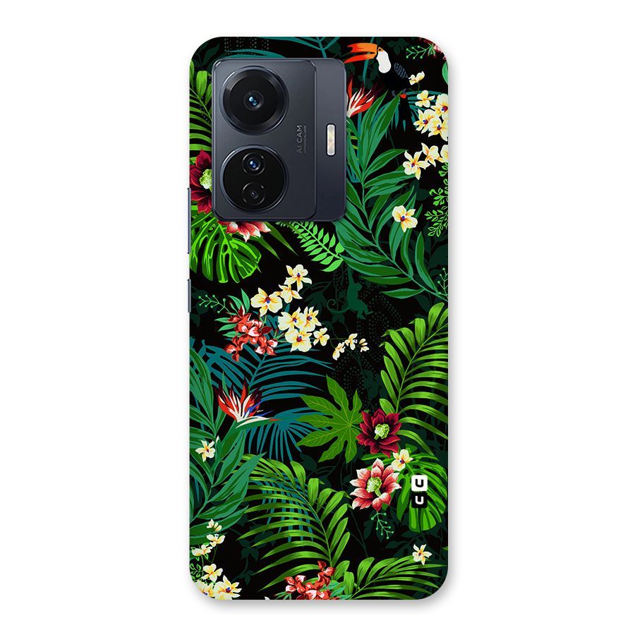 Green Leaf Design Back Case for Vivo T1 Pro
