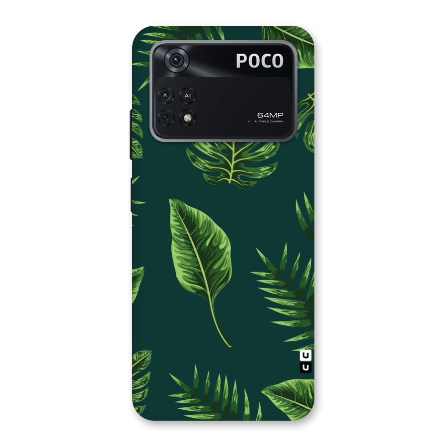 Green Leafs Back Case for Poco M4 Pro 4G