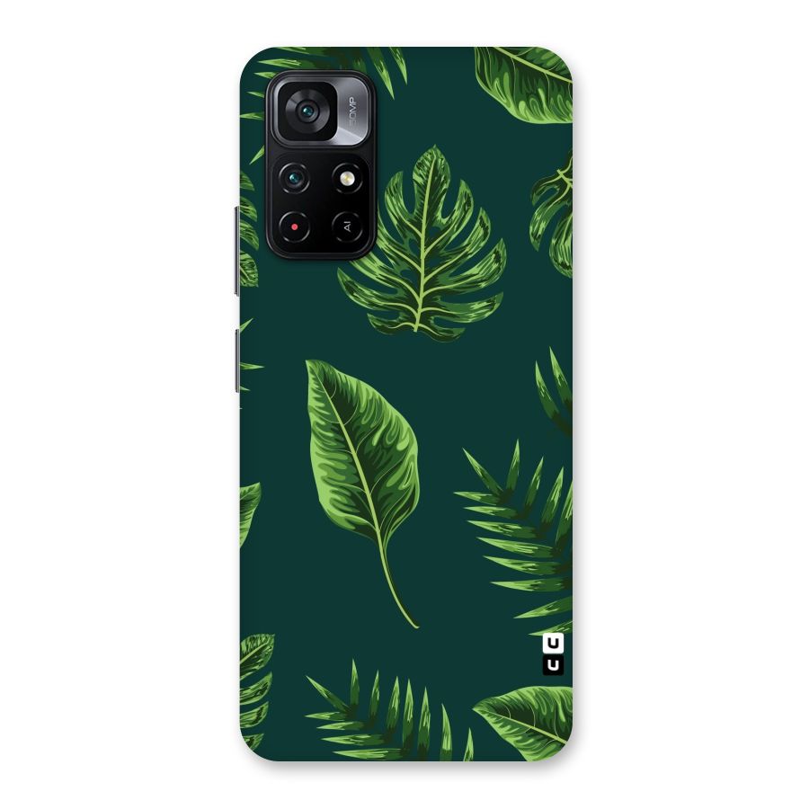 Green Leafs Back Case for Poco M4 Pro 5G