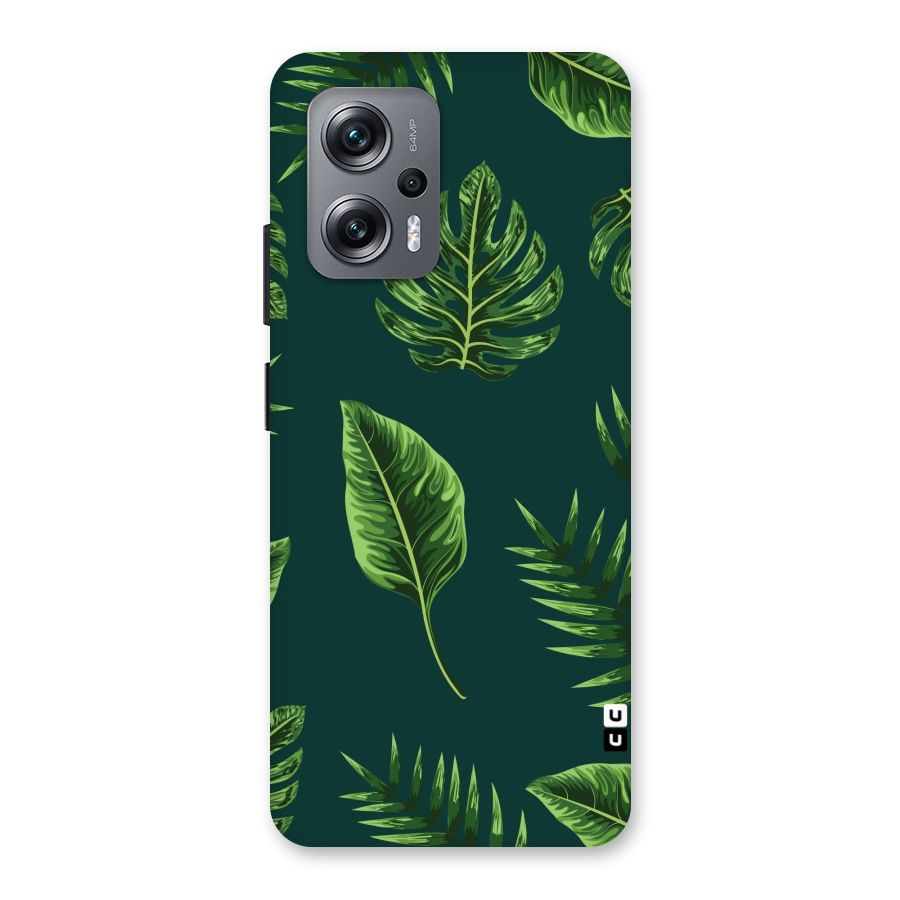 Green Leafs Back Case for Redmi K50i