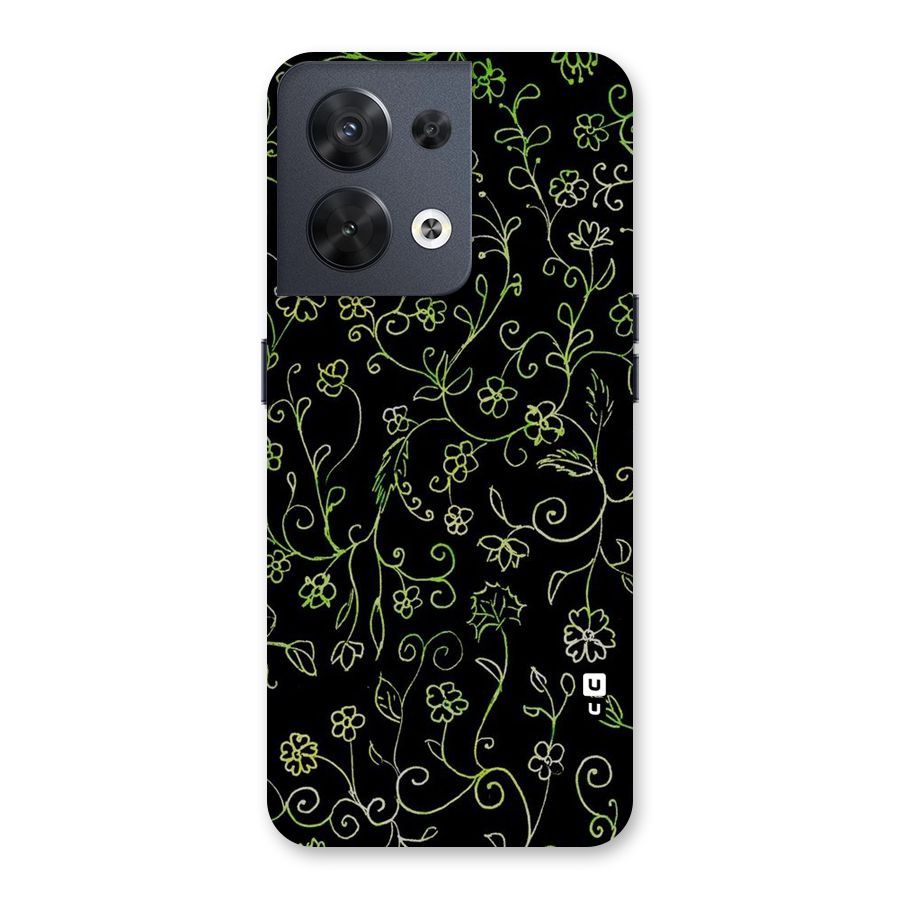 Green Leaves Back Case for Oppo Reno8 5G