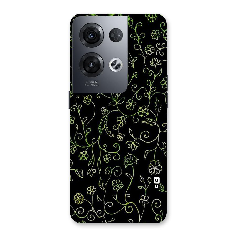 Green Leaves Back Case for Oppo Reno8 Pro 5G