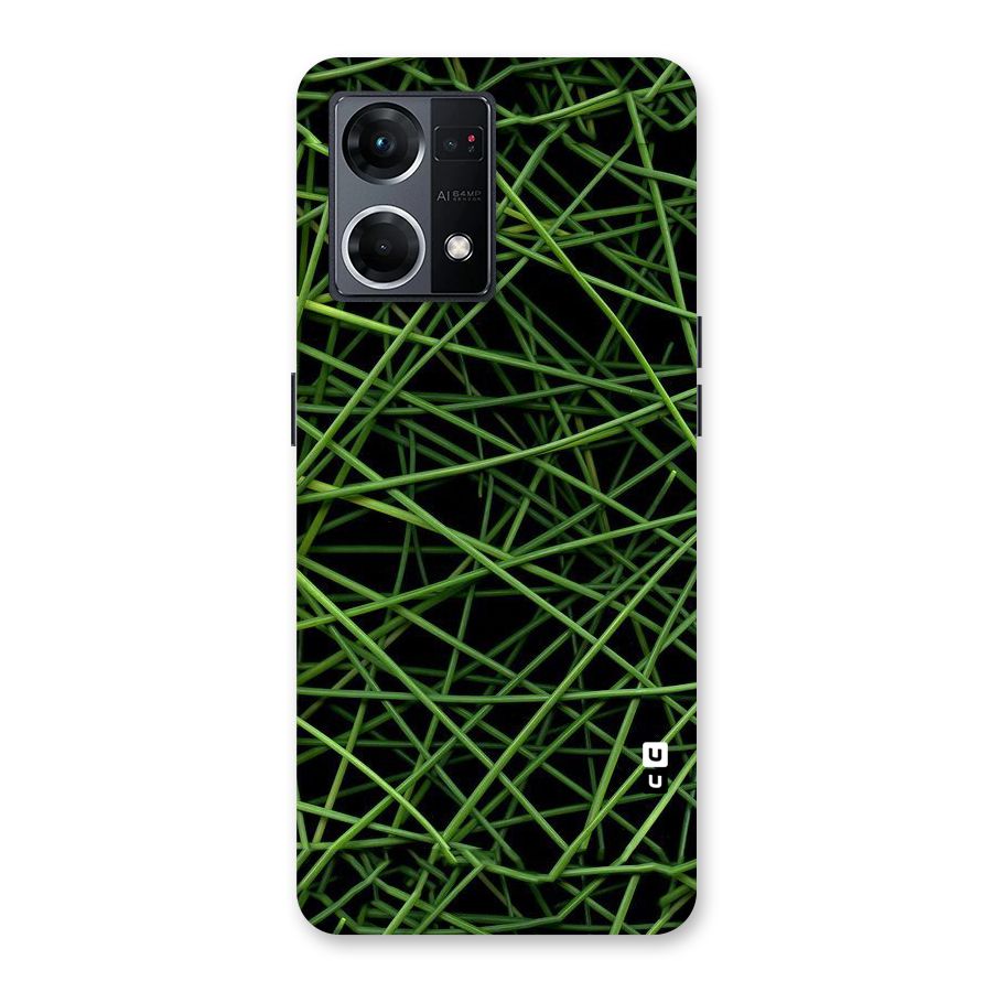 Green Lines Glass Back Case for Oppo F21 Pro 5G