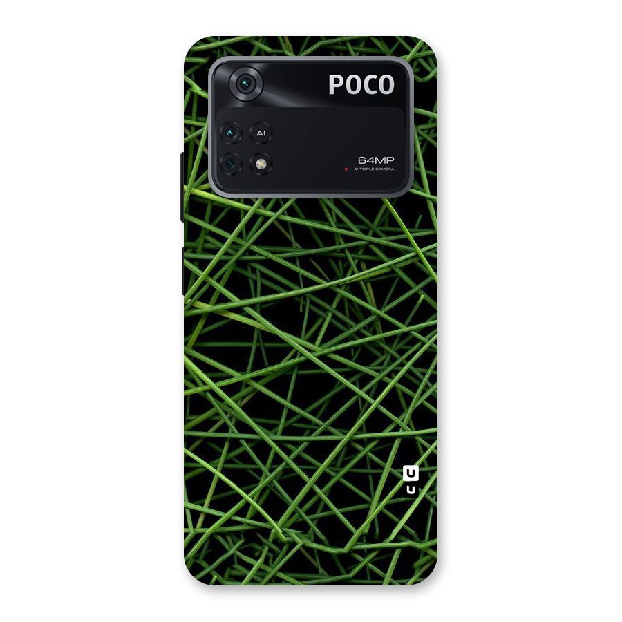 Green Lines Back Case for Poco M4 Pro 4G