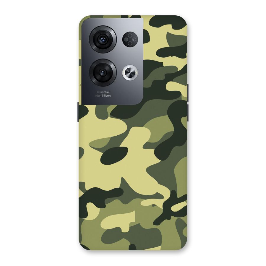 Green Military Pattern Back Case for Oppo Reno8 Pro 5G