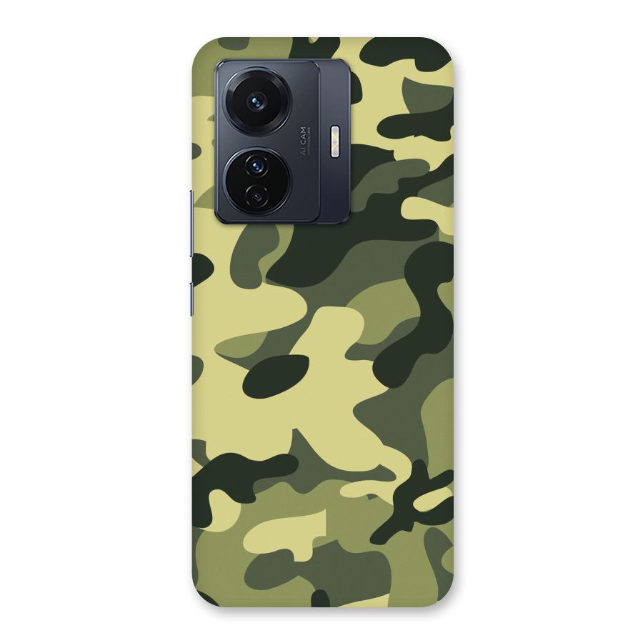 Green Military Pattern Back Case for Vivo T1 Pro