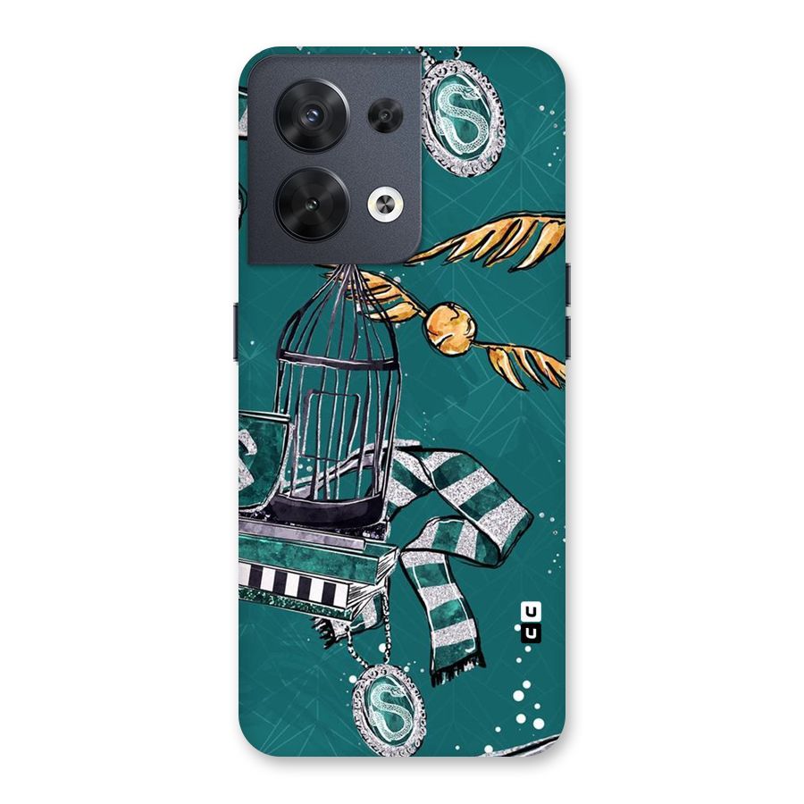 Green Scarf Back Case for Oppo Reno8 5G