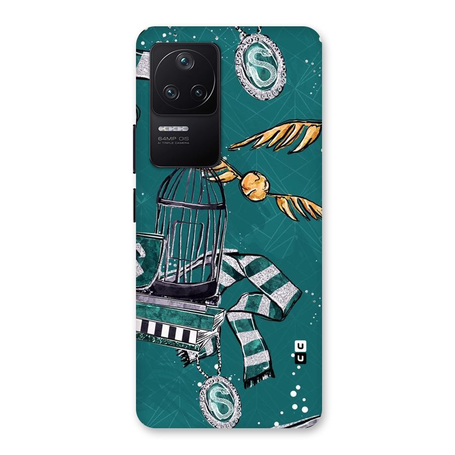 Green Scarf Back Case for Poco F4 5G