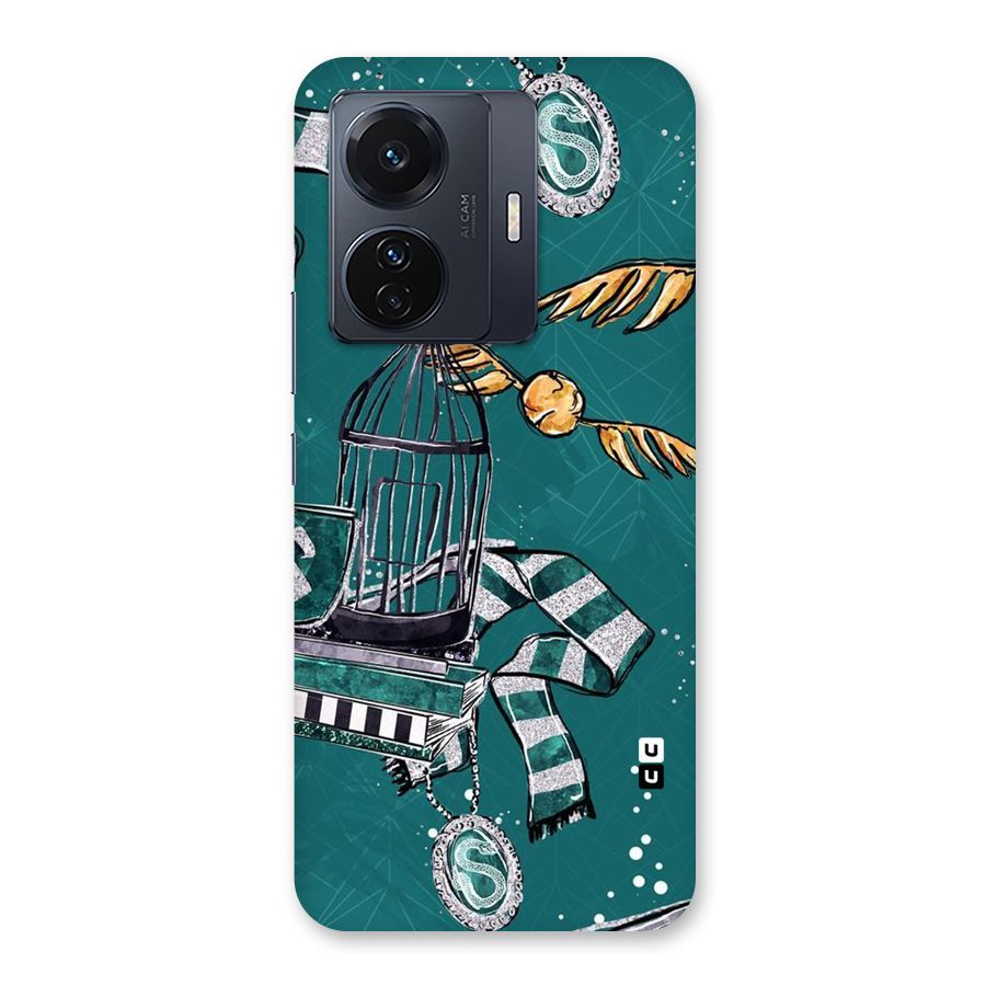 Green Scarf Back Case for Vivo T1 Pro