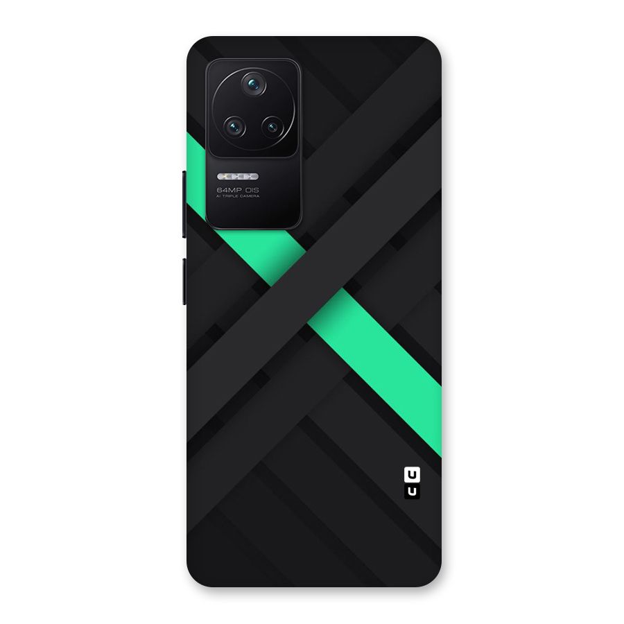 Green Stripe Diagonal Back Case for Poco F4 5G