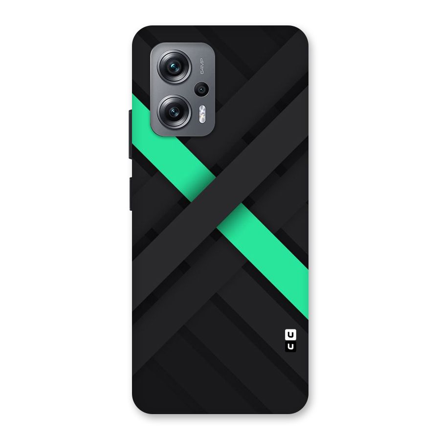 Green Stripe Diagonal Back Case for Redmi K50i