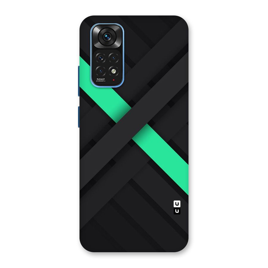 Green Stripe Diagonal Back Case for Redmi Note 11S