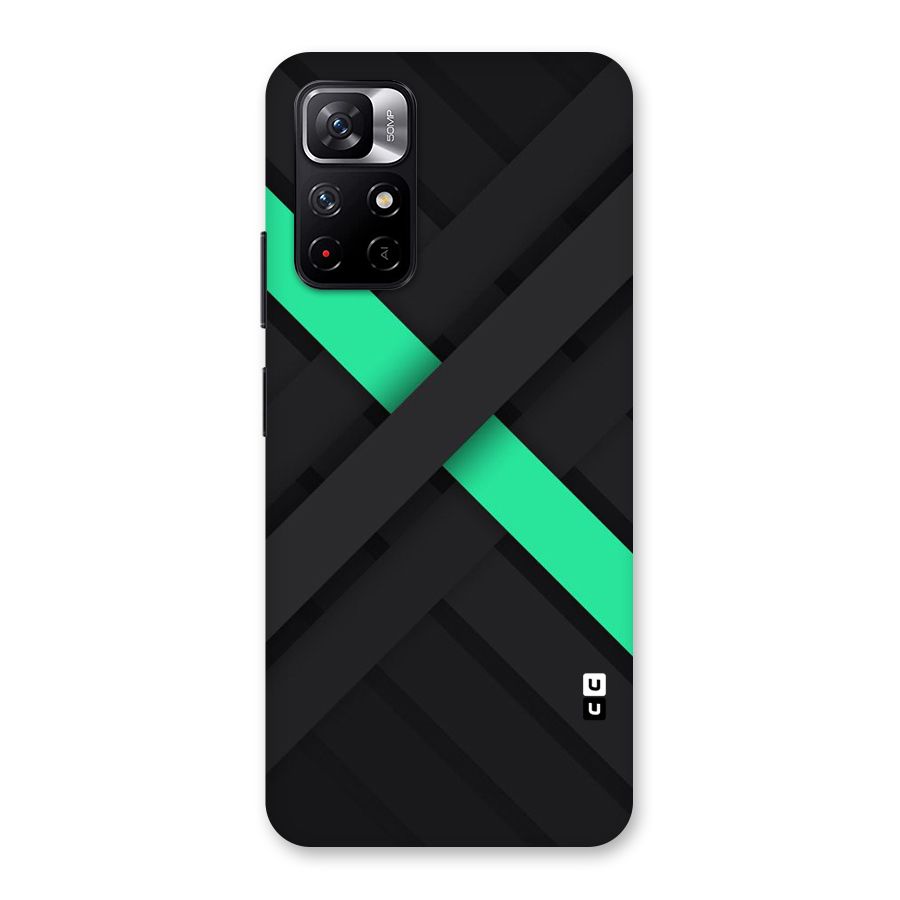 Green Stripe Diagonal Back Case for Redmi Note 11T 5G