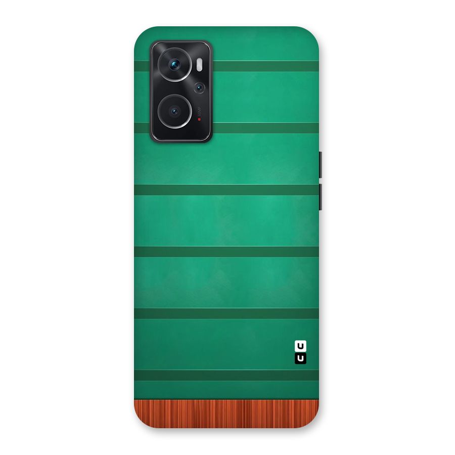Green Wood Stripes Back Case for Oppo K10 4G