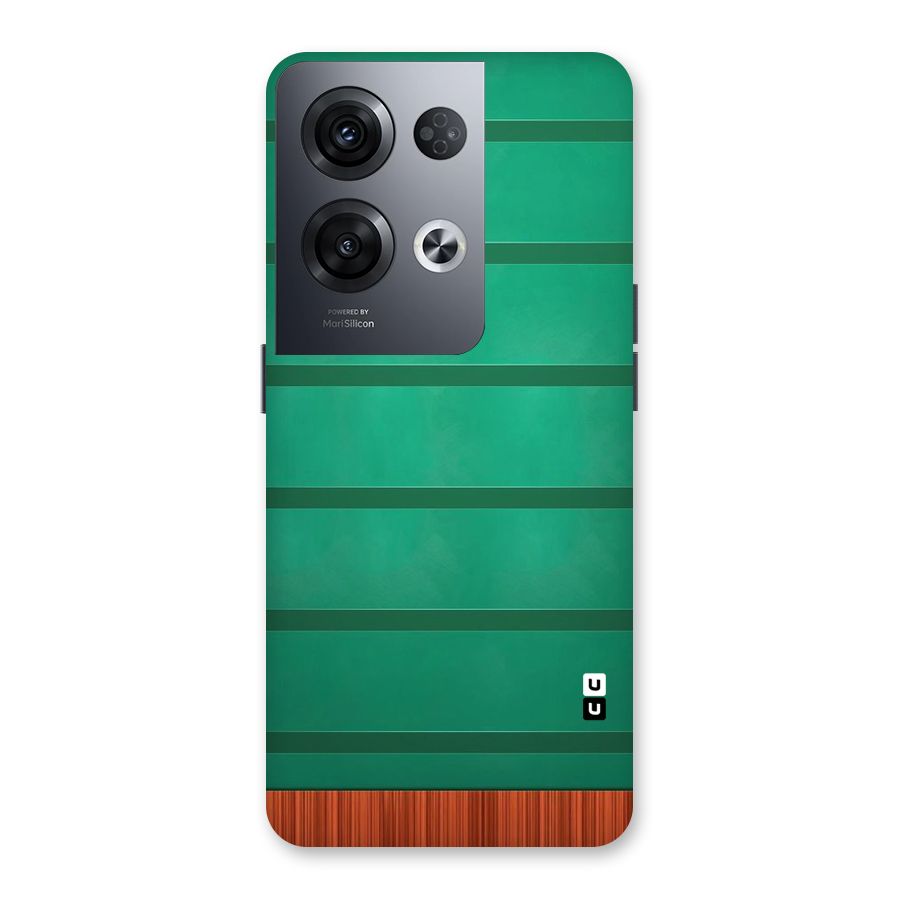 Green Wood Stripes Back Case for Oppo Reno8 Pro 5G