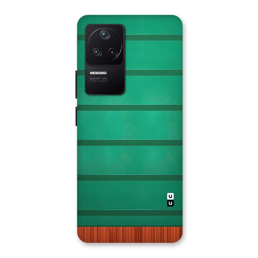Green Wood Stripes Back Case for Poco F4 5G