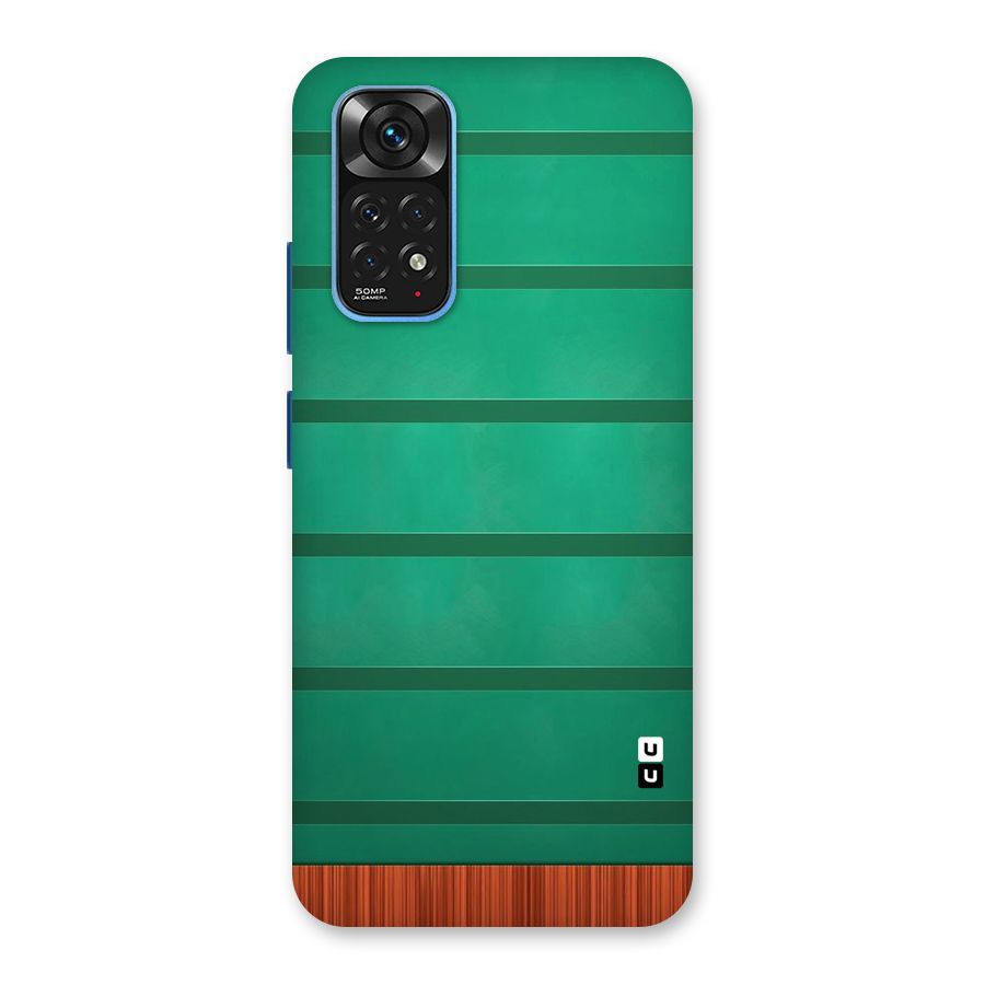 Green Wood Stripes Back Case for Redmi Note 11S