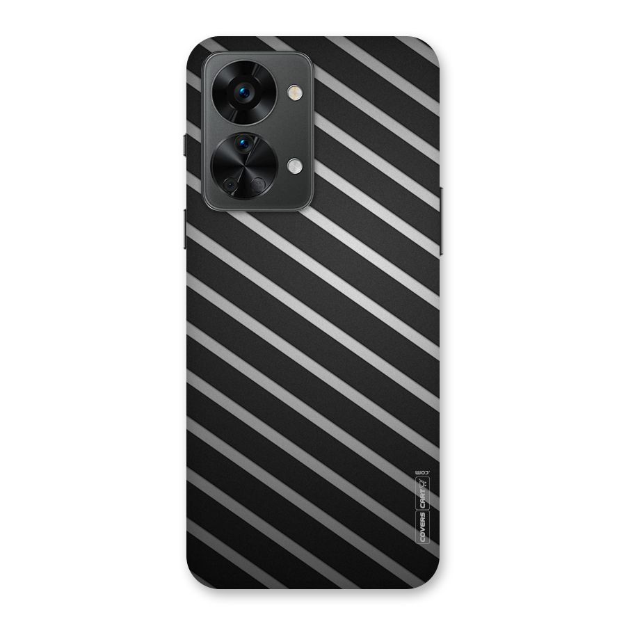 Grey And Black Stripes Back Case for OnePlus Nord 2T