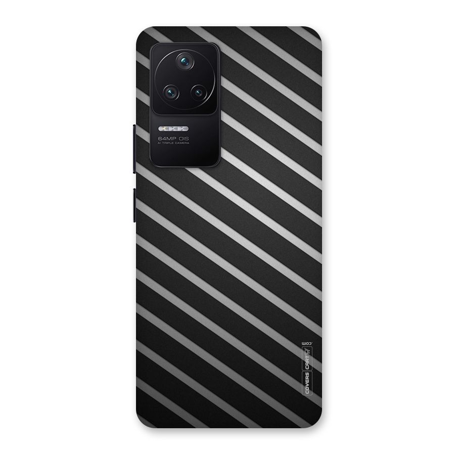 Grey And Black Stripes Back Case for Poco F4 5G