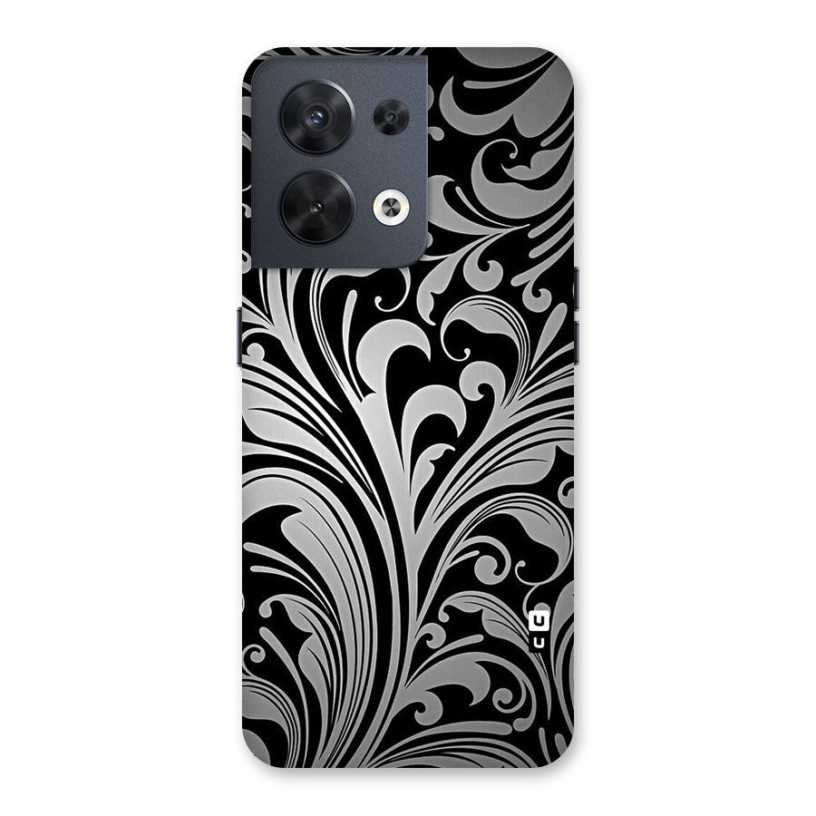 Grey Beauty Pattern Back Case for Oppo Reno8 5G
