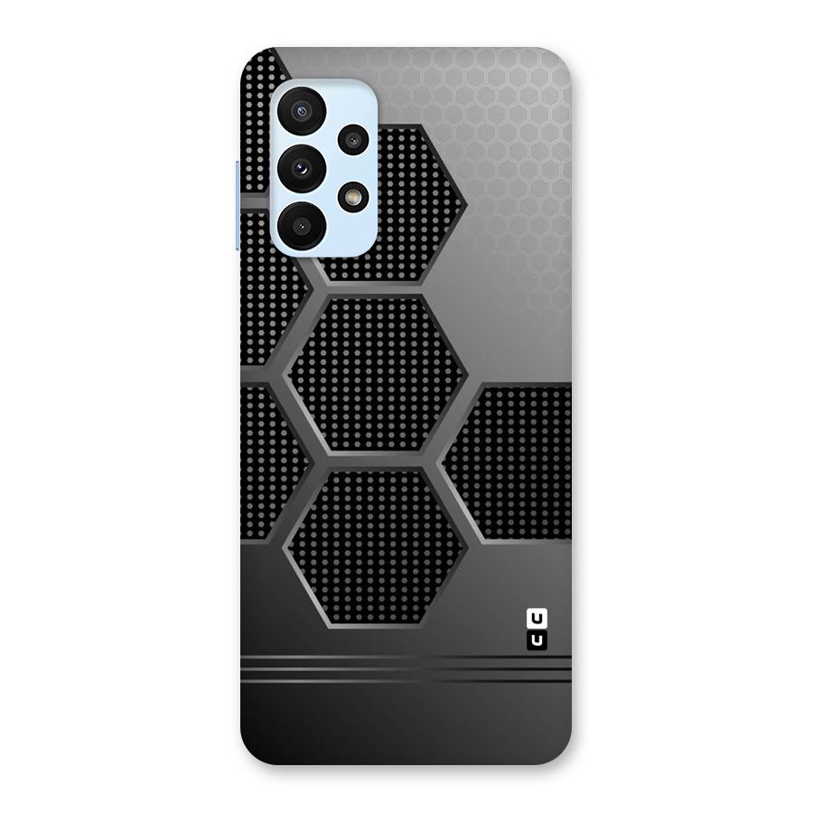 Grey Black Hexa Back Case for Galaxy A23