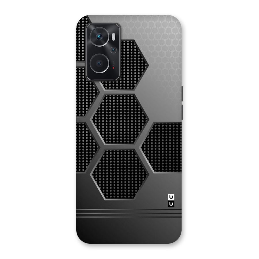 Grey Black Hexa Back Case for Oppo K10 4G