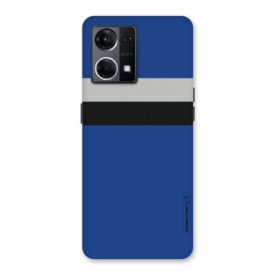 Grey Black Strips Glass Back Case for Oppo F21 Pro 5G