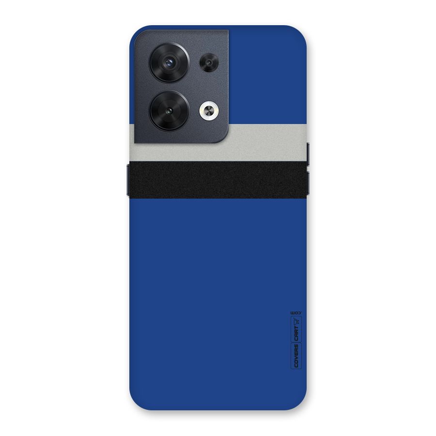 Grey Black Strips Back Case for Oppo Reno8 5G