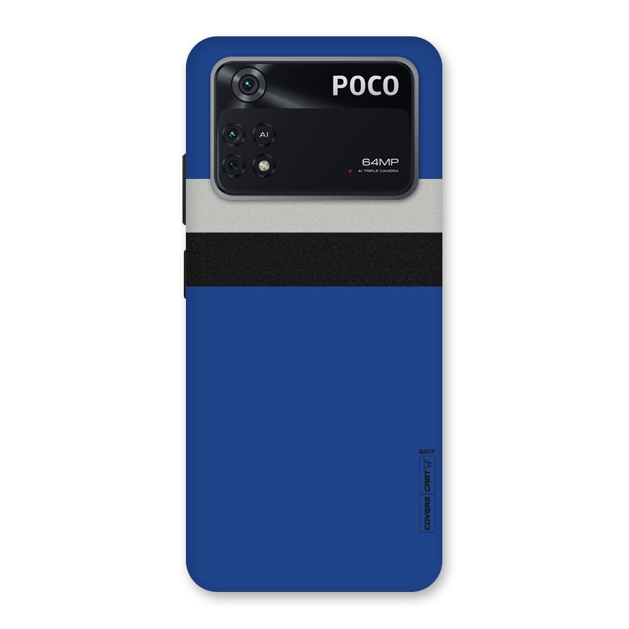 Grey Black Strips Back Case for Poco M4 Pro 4G