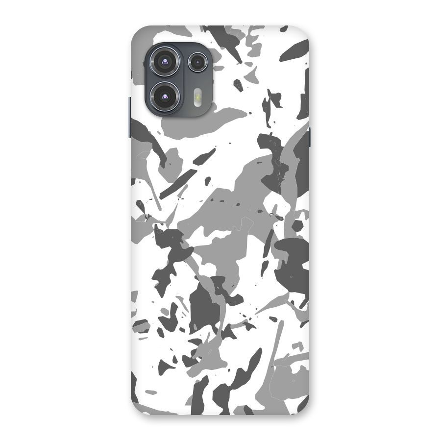Grey Camouflage Army Back Case for Motorola Edge 20 Fusion