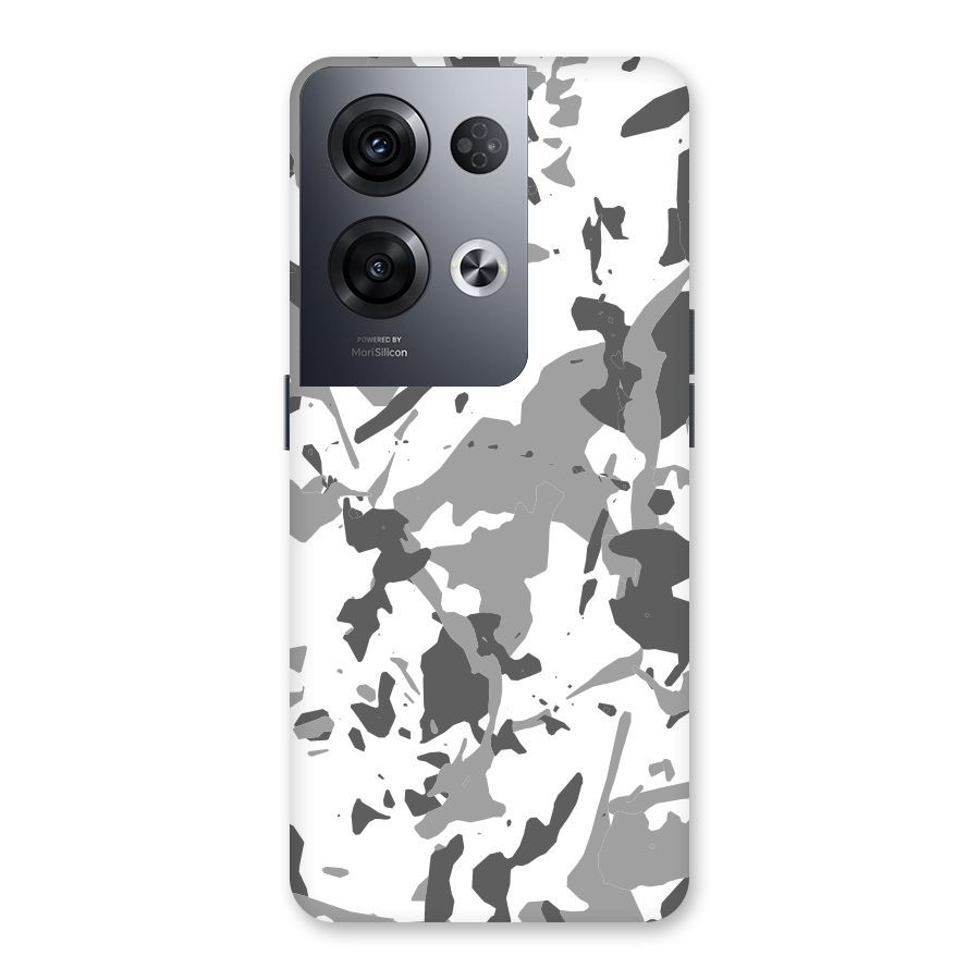 Grey Camouflage Army Back Case for Oppo Reno8 Pro 5G