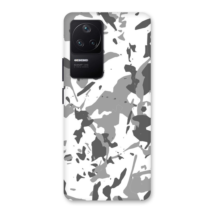 Grey Camouflage Army Back Case for Poco F4 5G