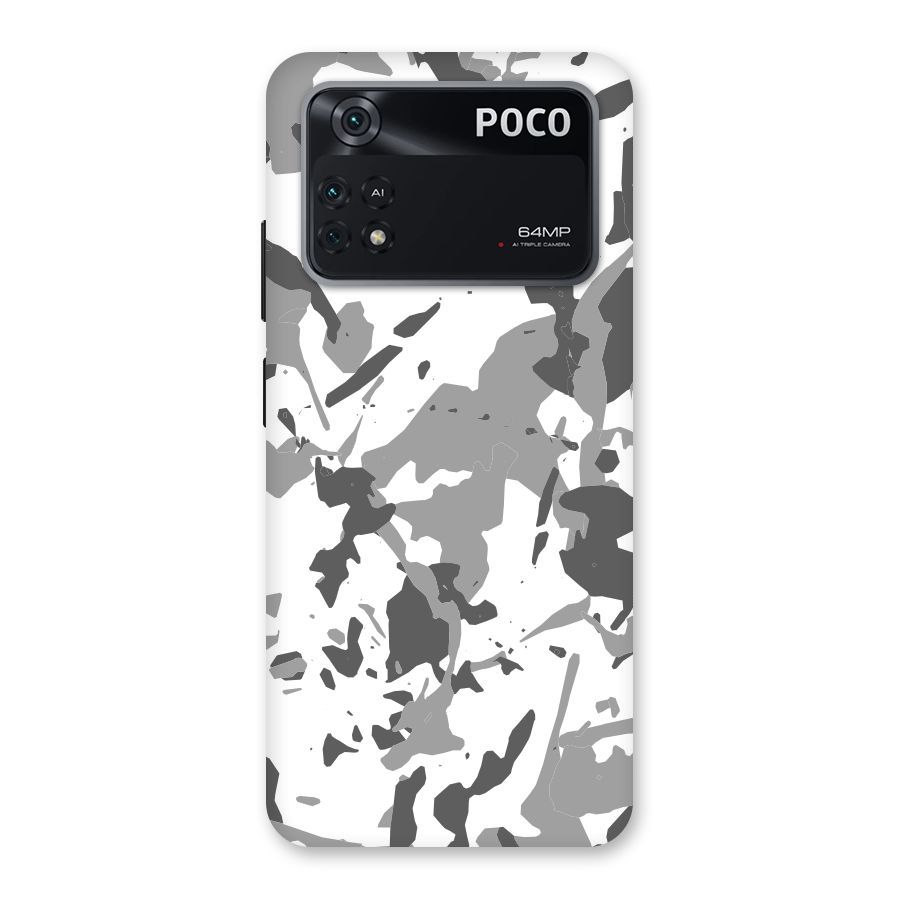 Grey Camouflage Army Back Case for Poco M4 Pro 4G