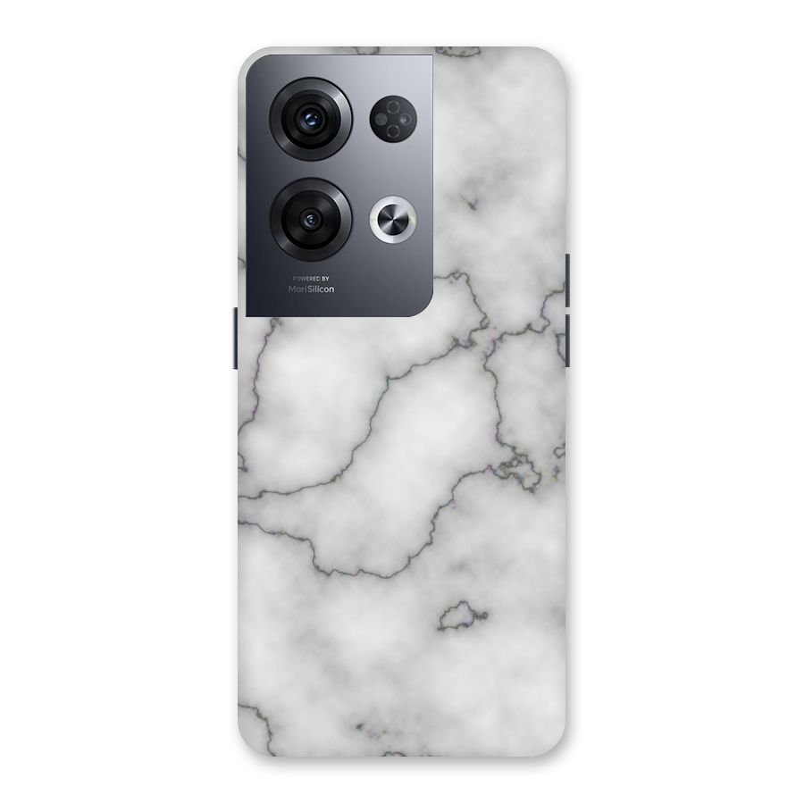 Grey Marble Back Case for Oppo Reno8 Pro 5G