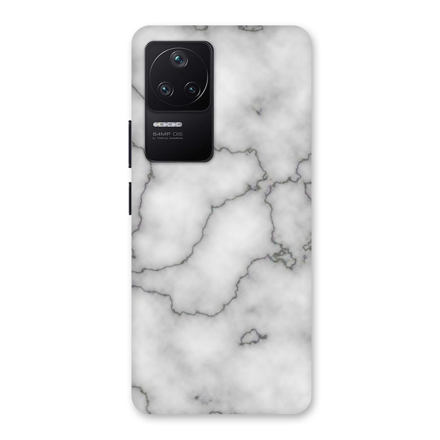 Grey Marble Back Case for Poco F4 5G