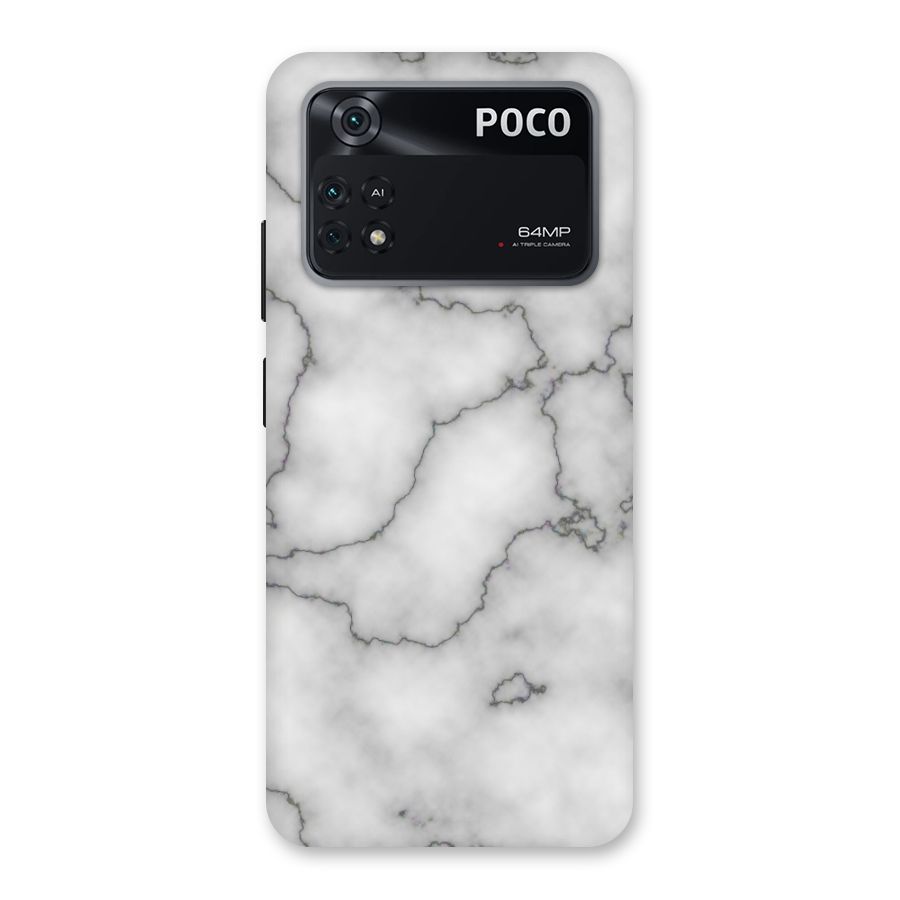 Grey Marble Back Case for Poco M4 Pro 4G