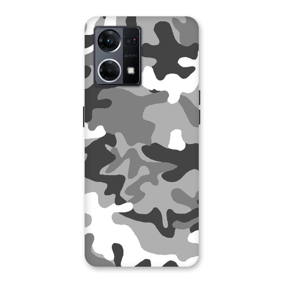 Grey Military Glass Back Case for Oppo F21 Pro 5G