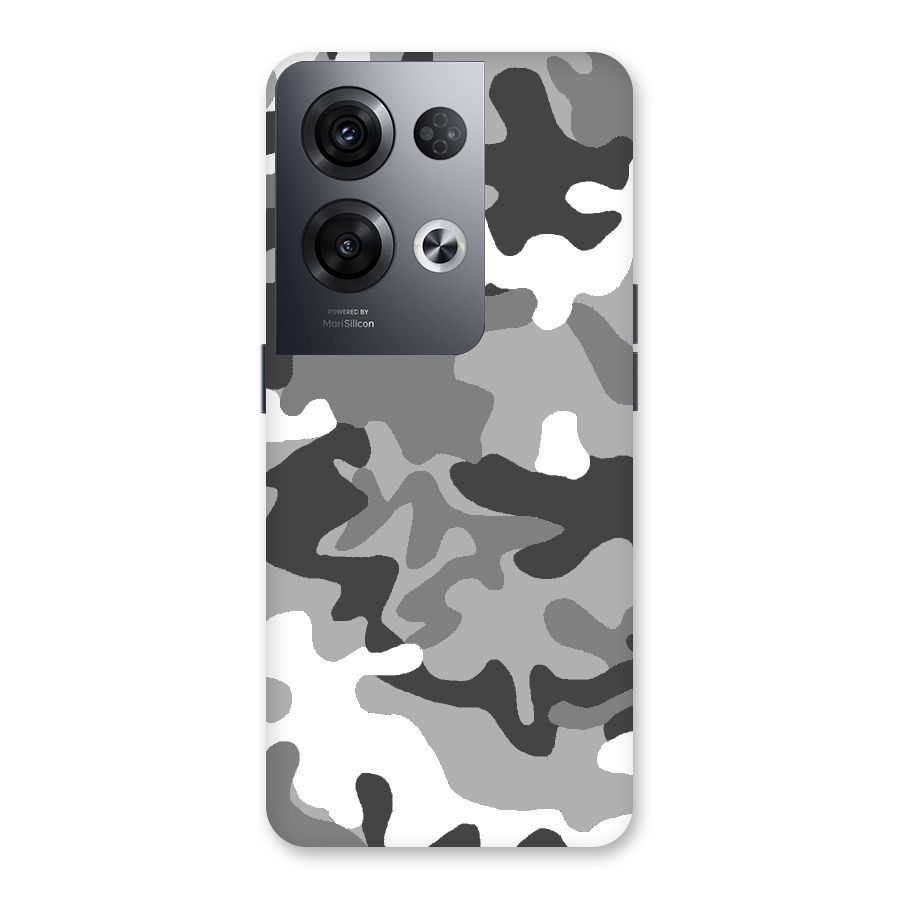 Grey Military Back Case for Oppo Reno8 Pro 5G