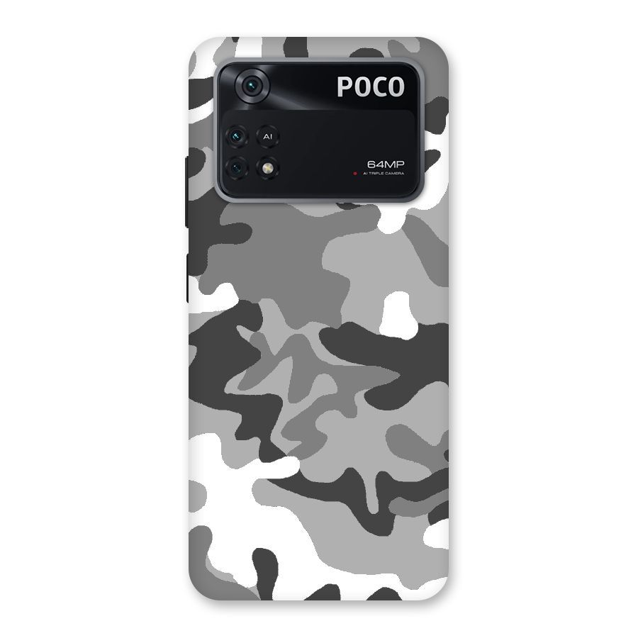 Grey Military Back Case for Poco M4 Pro 4G