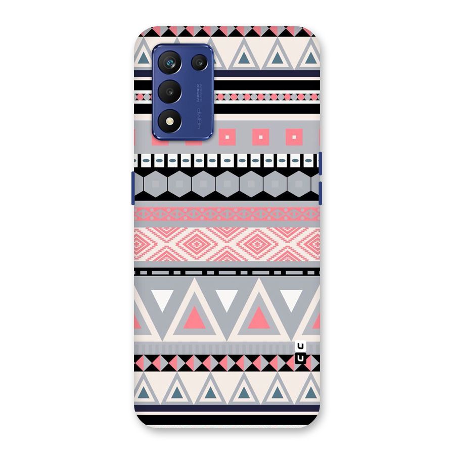 Grey Pink Pattern Back Case for Realme 9 5G Speed
