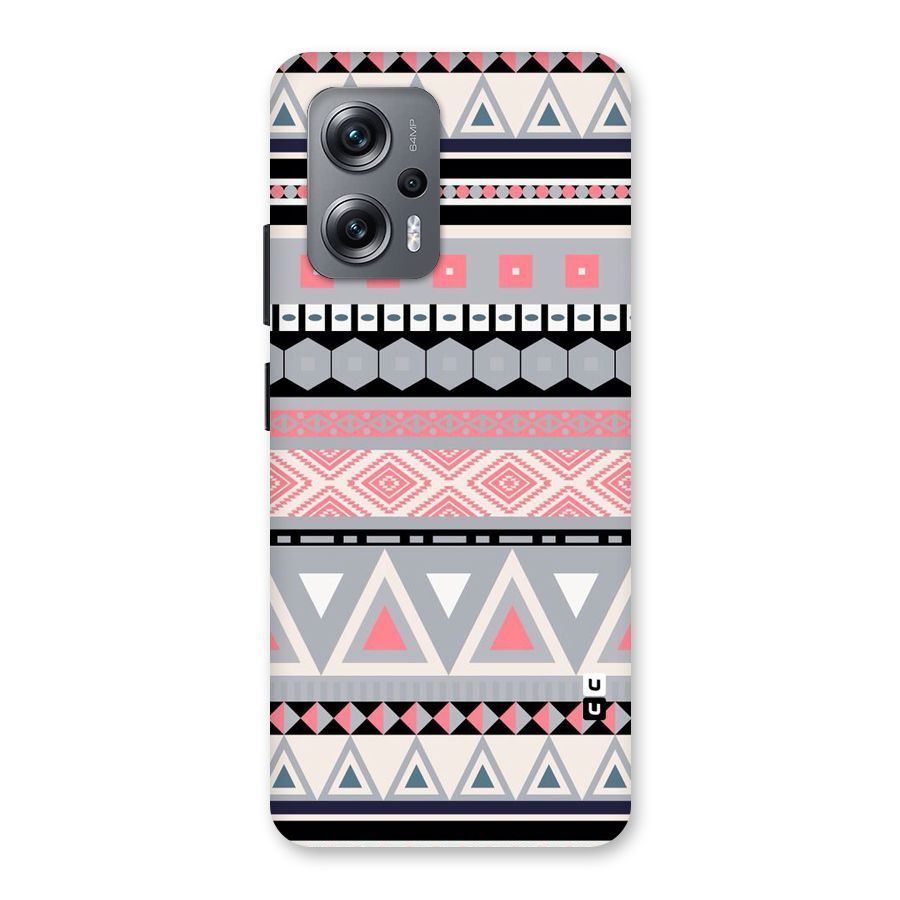 Grey Pink Pattern Back Case for Redmi K50i