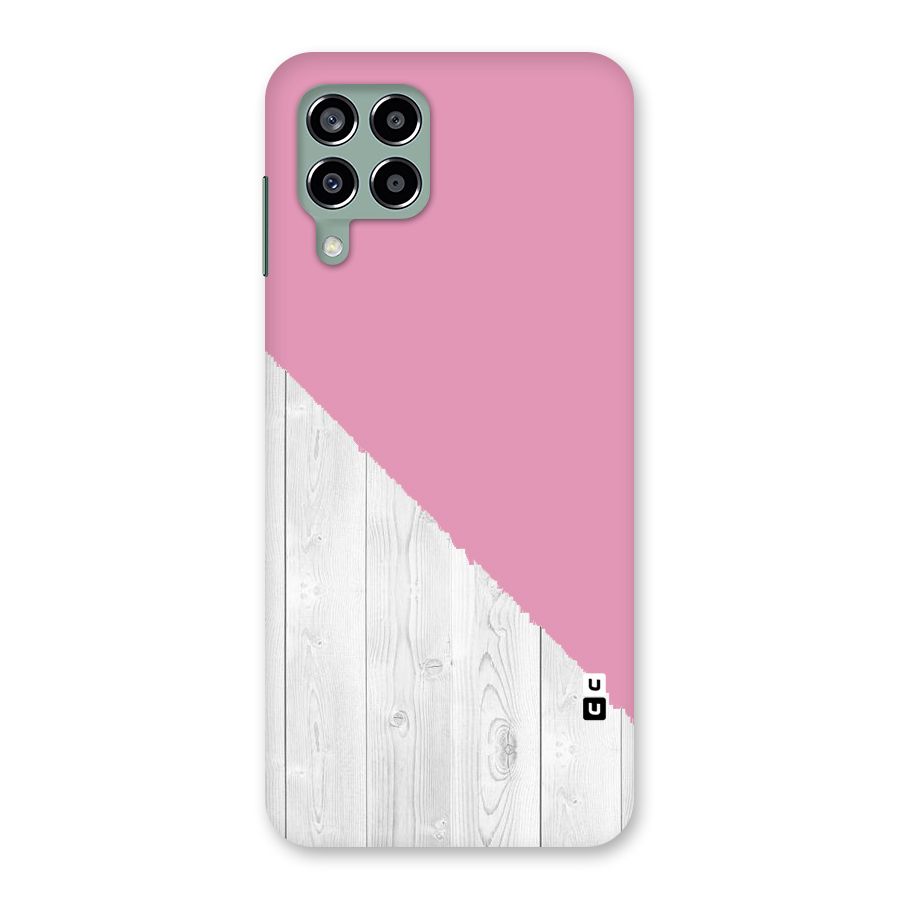 Grey Pink Wooden Design Back Case for Galaxy M33
