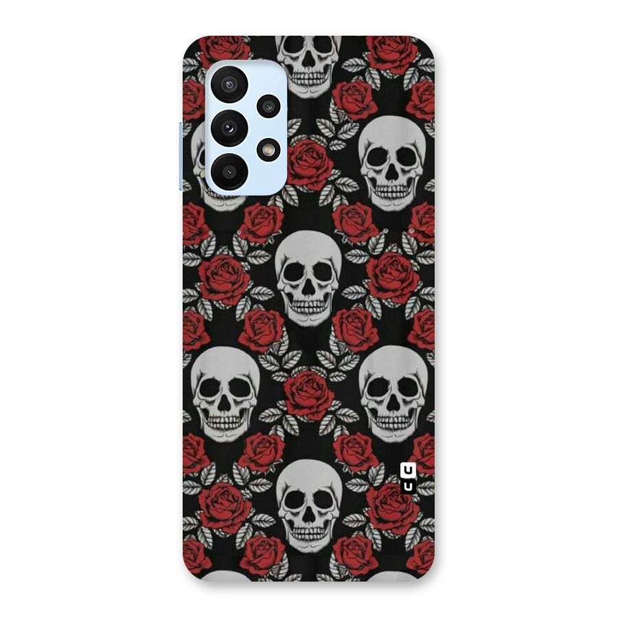Grey Skulls Back Case for Galaxy A23