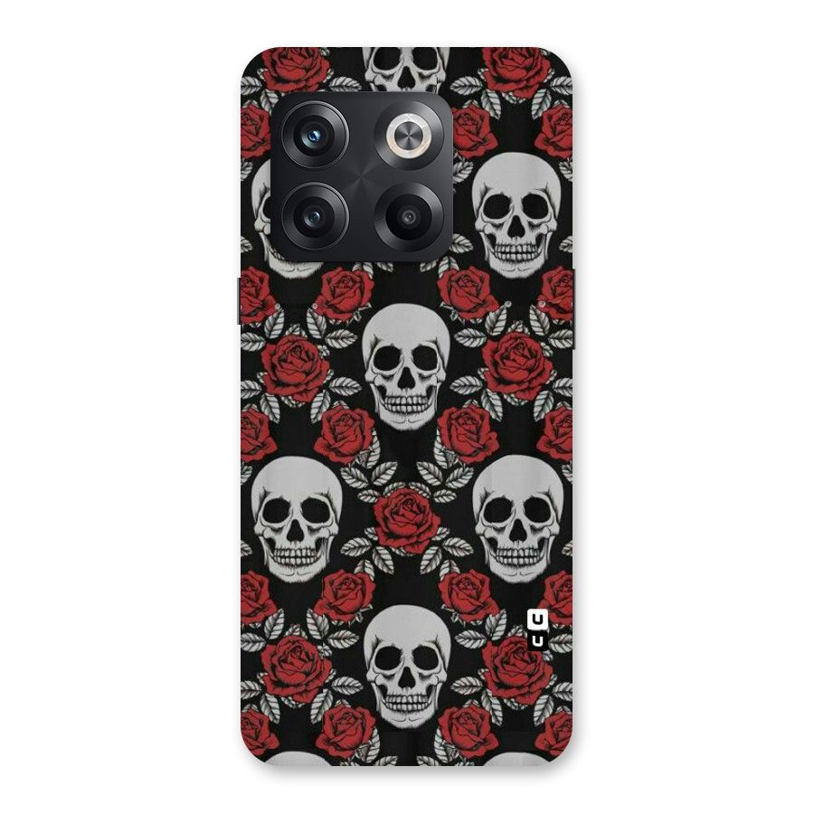 Grey Skulls Back Case for OnePlus 10T